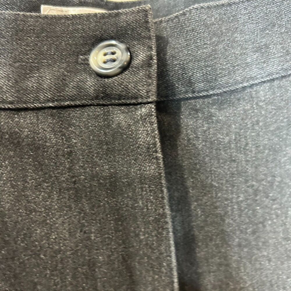 Talbots Petites Stretch Straight Leg High Rise Pants Dark Gray Women 10 - Picture 4 of 8